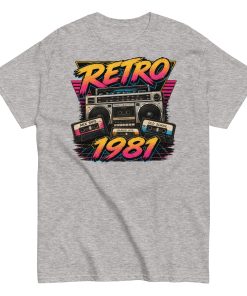 Retro 1981 Men’s T-shirt Birthday Gift