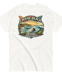 Croyde Beach Devon – Surfing Wave T-shirt Men’s classic tee