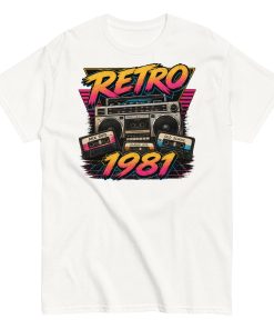Retro 1981 Men’s T-shirt Birthday Gift