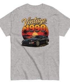 Vintage 1990 T-shirt – Car Logo – Gift for someone born in 1990
