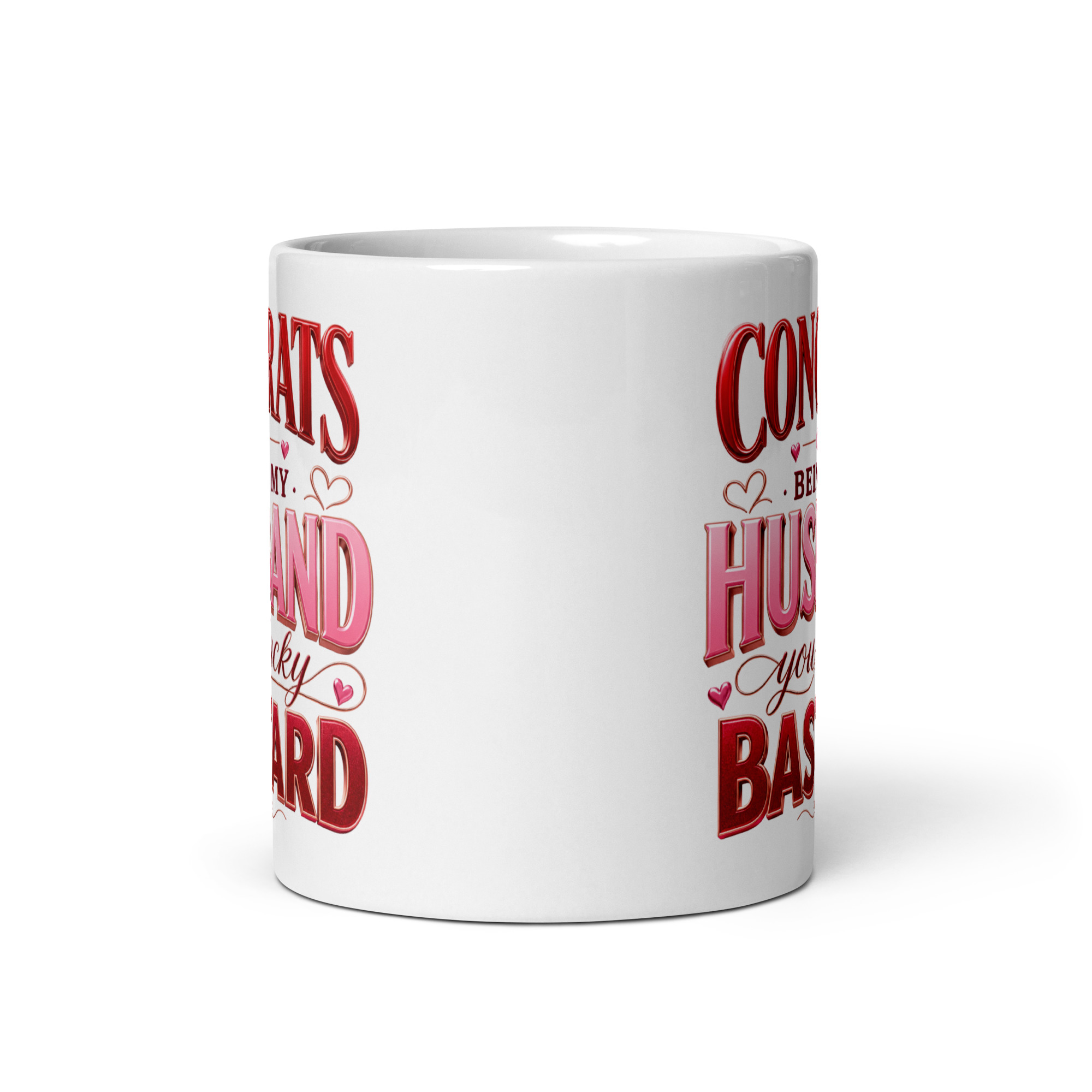 Congrats On Being My Husband You Lucky Bastard Mug Valentines Gift