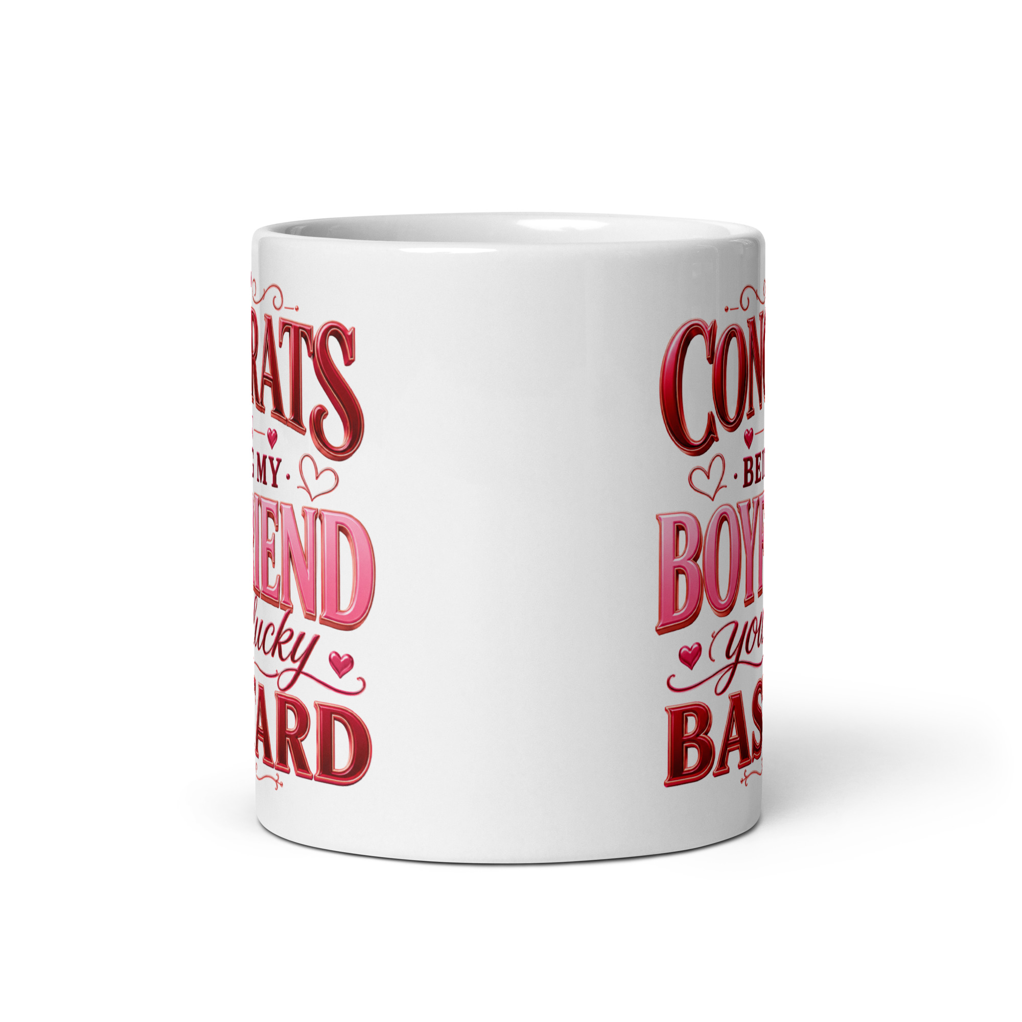 Congrats On Being My Boyfriend You Lucky Bastard Mug Valentine Gift
