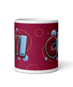 COYI WHUFC Legend Mug – Claret & Blue With Bubbles Gift Mug