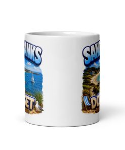 Sandbanks Dorset Mug White glossy mugs