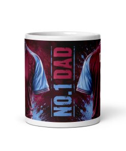 Aston Villa Number 1 Dad Mug Fathers Day Dad Birthday Mug