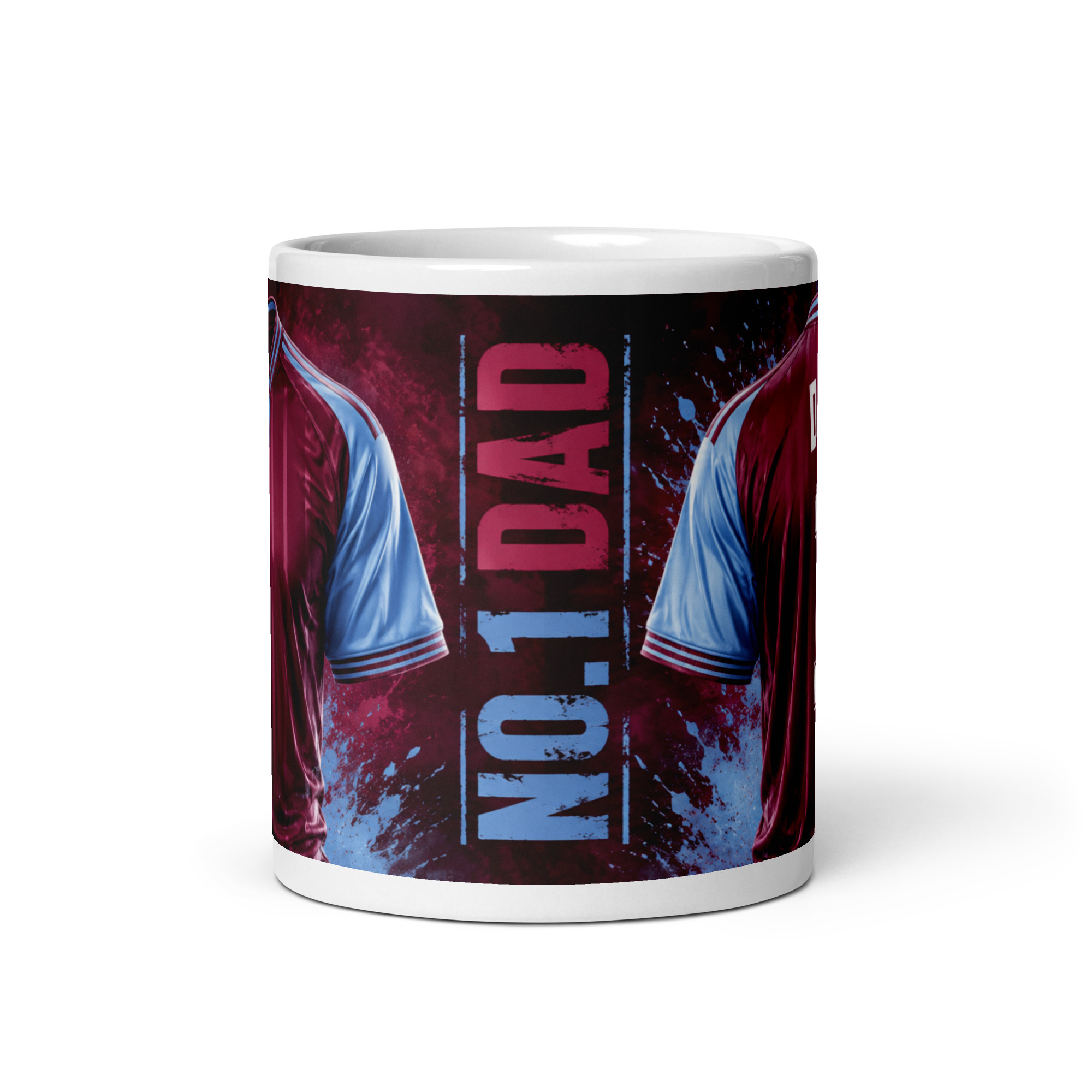 Aston Villa Number 1 Dad Mug Fathers Day Dad Birthday Mug