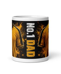 Wolves Number 1 Dad Mug Fathers Day Dad Birthday Mug