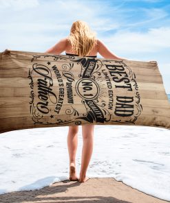 Best Dad Beach Towels Fun Gift For Dads