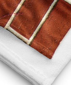 Builders Beach Towel Brick Wall Sandy Cracks Co Funny Towel