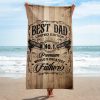 Best Dad Beach Towels Fun Gift For Dads