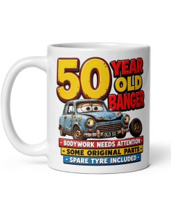 Funny 50th Birthday Mug 50 Year Old Banger Mugs