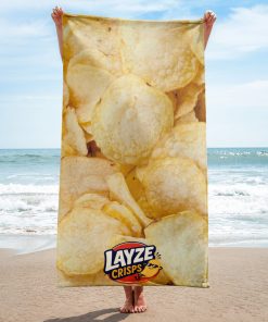 Funny Crisps Beach Towel Layze Crisps Beach Towels