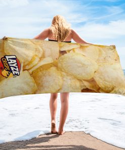 Funny Crisps Beach Towel Layze Crisps Beach Towels