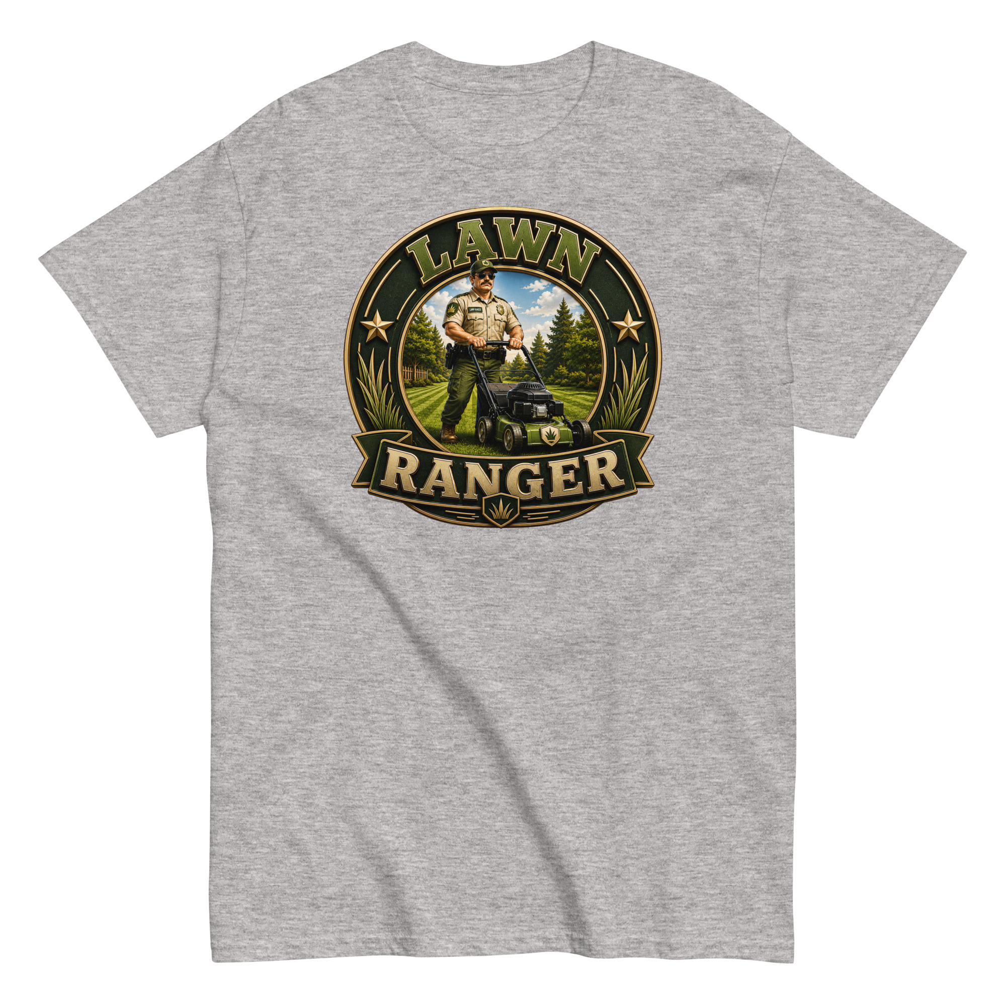 Lawn Ranger T-shirt – Dad Men’s Funny Lawn cutting T-shirt