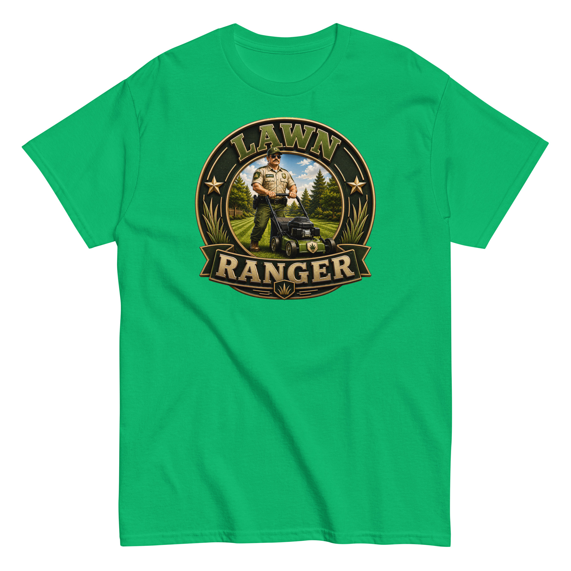 Lawn Ranger T-shirt – Dad Men’s Funny Lawn cutting T-shirt