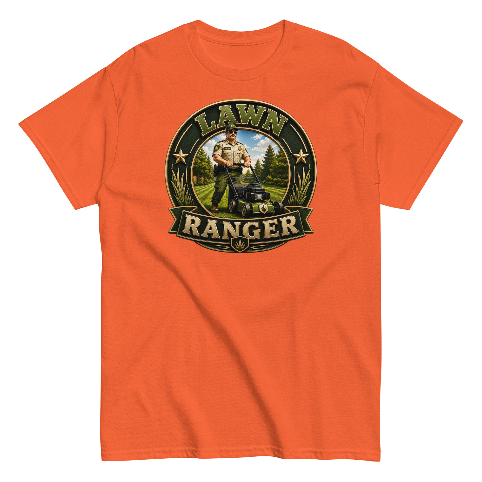 Lawn Ranger T-shirt – Dad Men’s Funny Lawn cutting T-shirt
