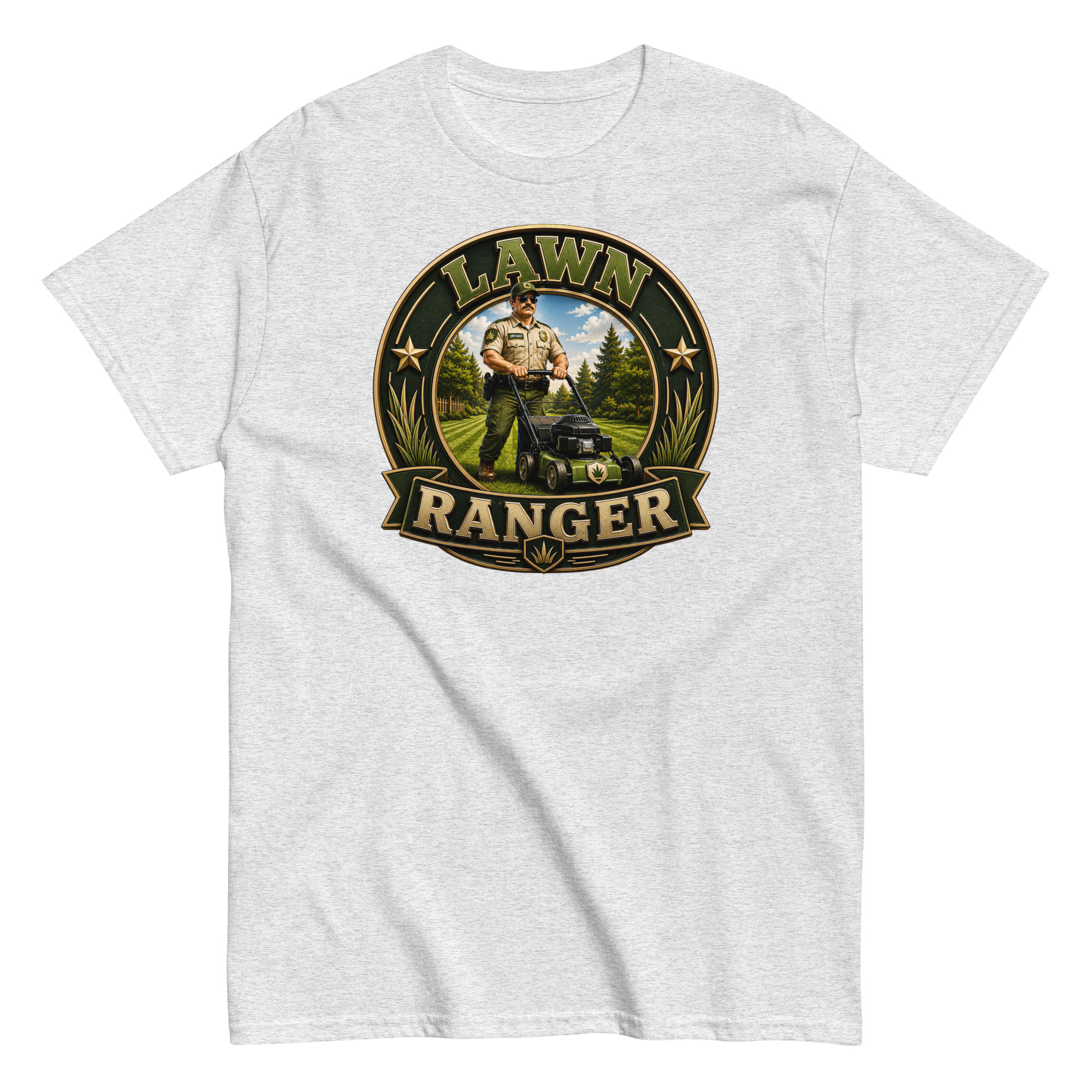 Lawn Ranger T-shirt – Dad Men’s Funny Lawn cutting T-shirt