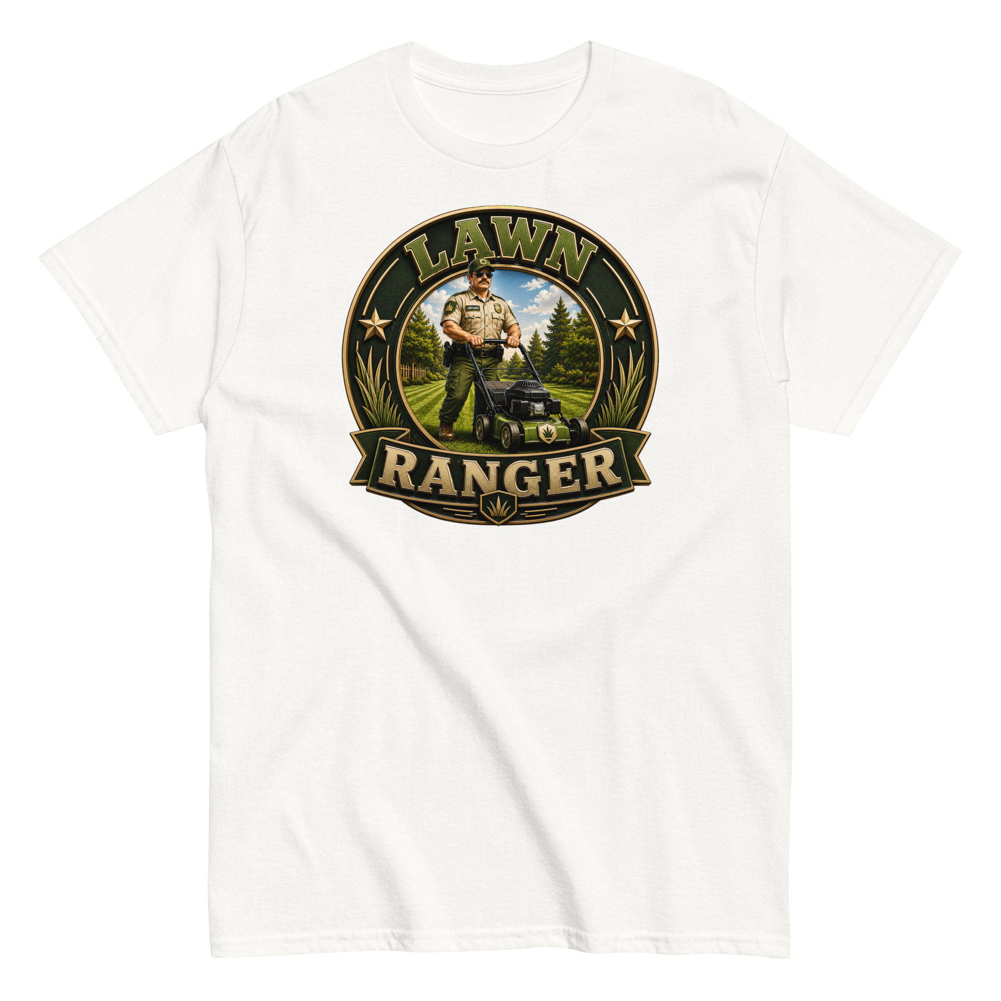 Lawn Ranger T-shirt – Dad Men’s Funny Lawn cutting T-shirt