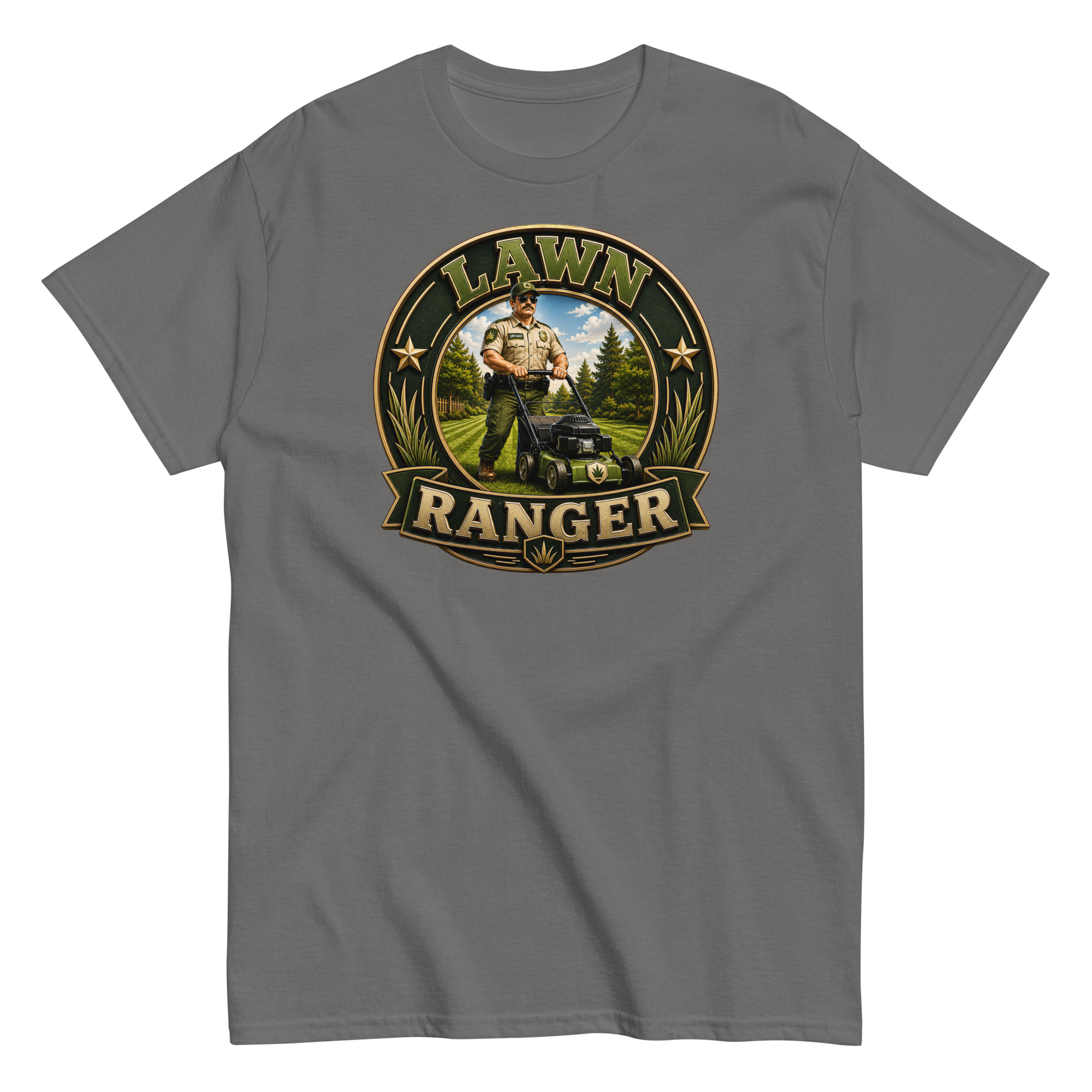 Lawn Ranger T-shirt – Dad Men’s Funny Lawn cutting T-shirt