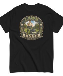 Lawn Ranger T-shirt – Dad Men’s Funny Lawn cutting T-shirt