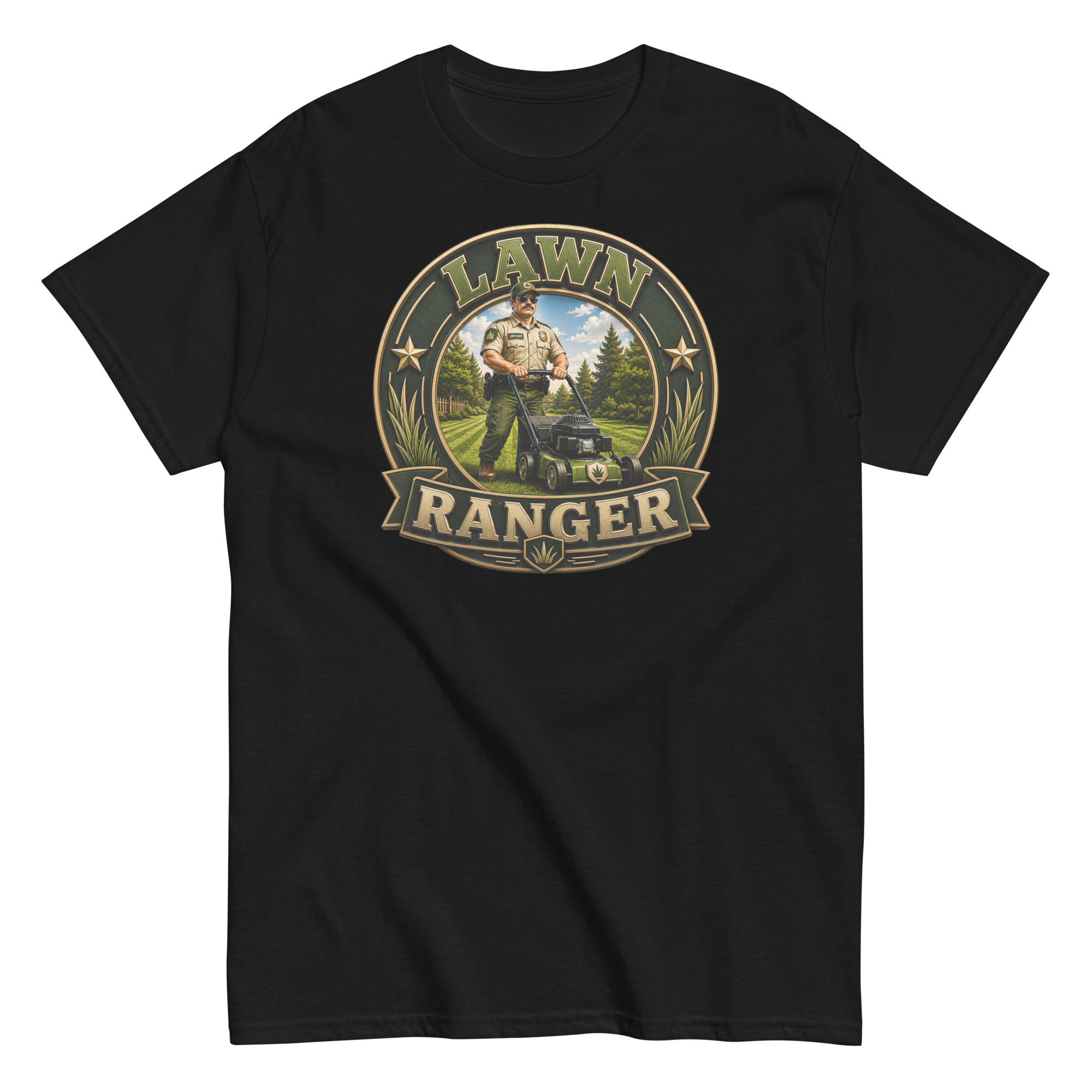 Lawn Ranger T-shirt – Dad Men’s Funny Lawn cutting T-shirt