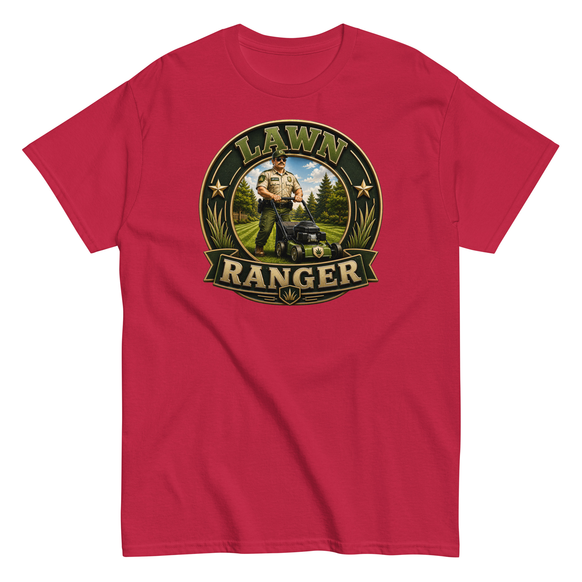 Lawn Ranger T-shirt – Dad Men’s Funny Lawn cutting T-shirt