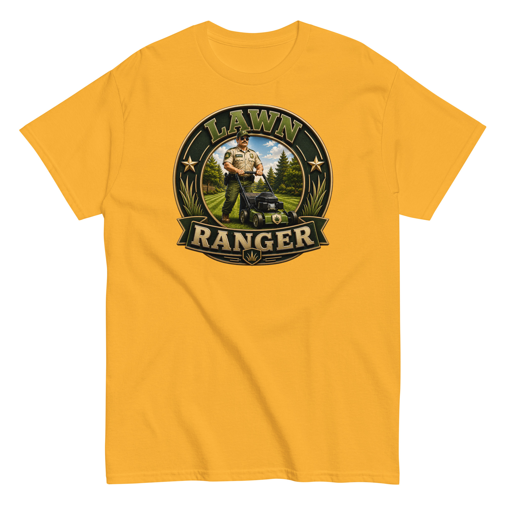 Lawn Ranger T-shirt – Dad Men’s Funny Lawn cutting T-shirt