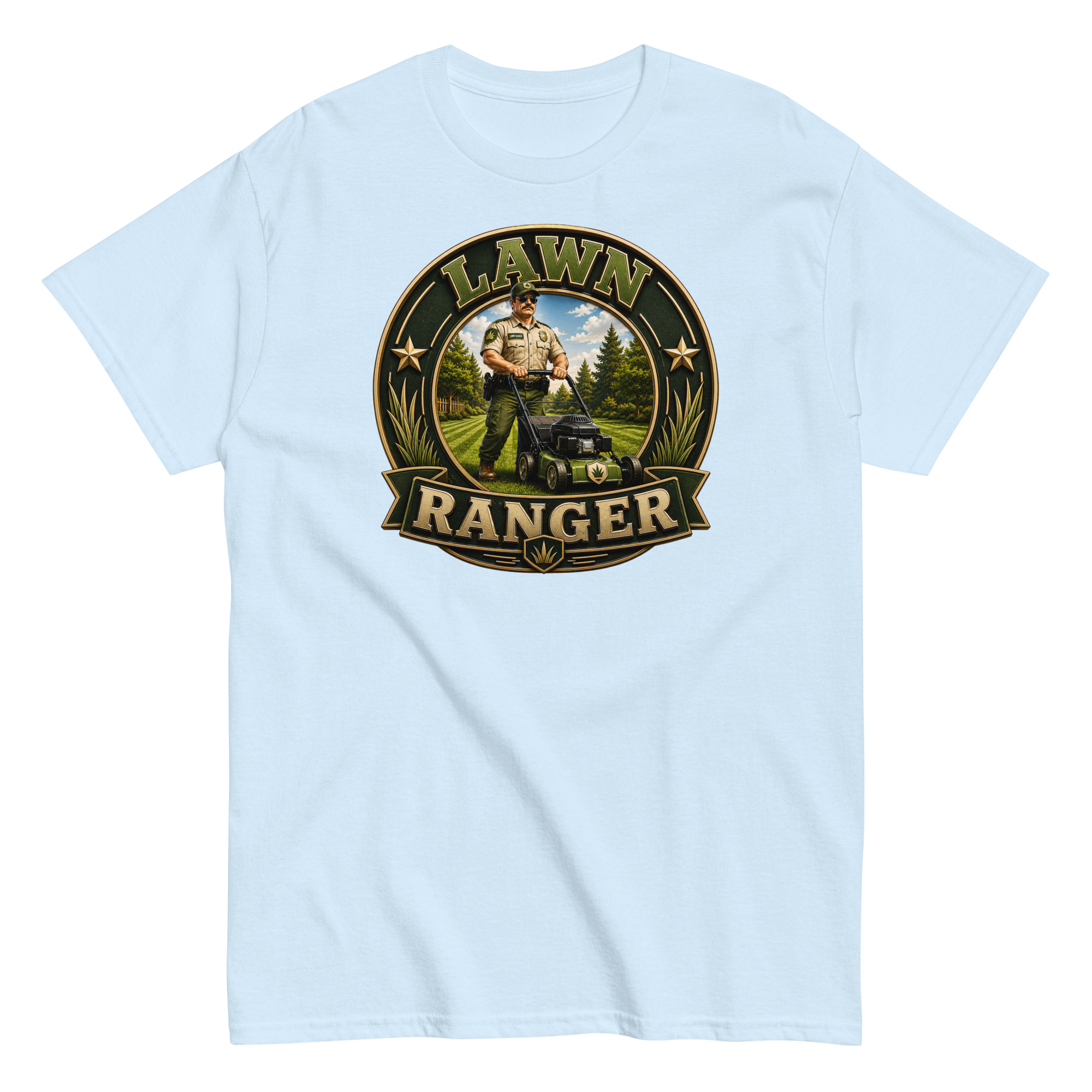 Lawn Ranger T-shirt – Dad Men’s Funny Lawn cutting T-shirt