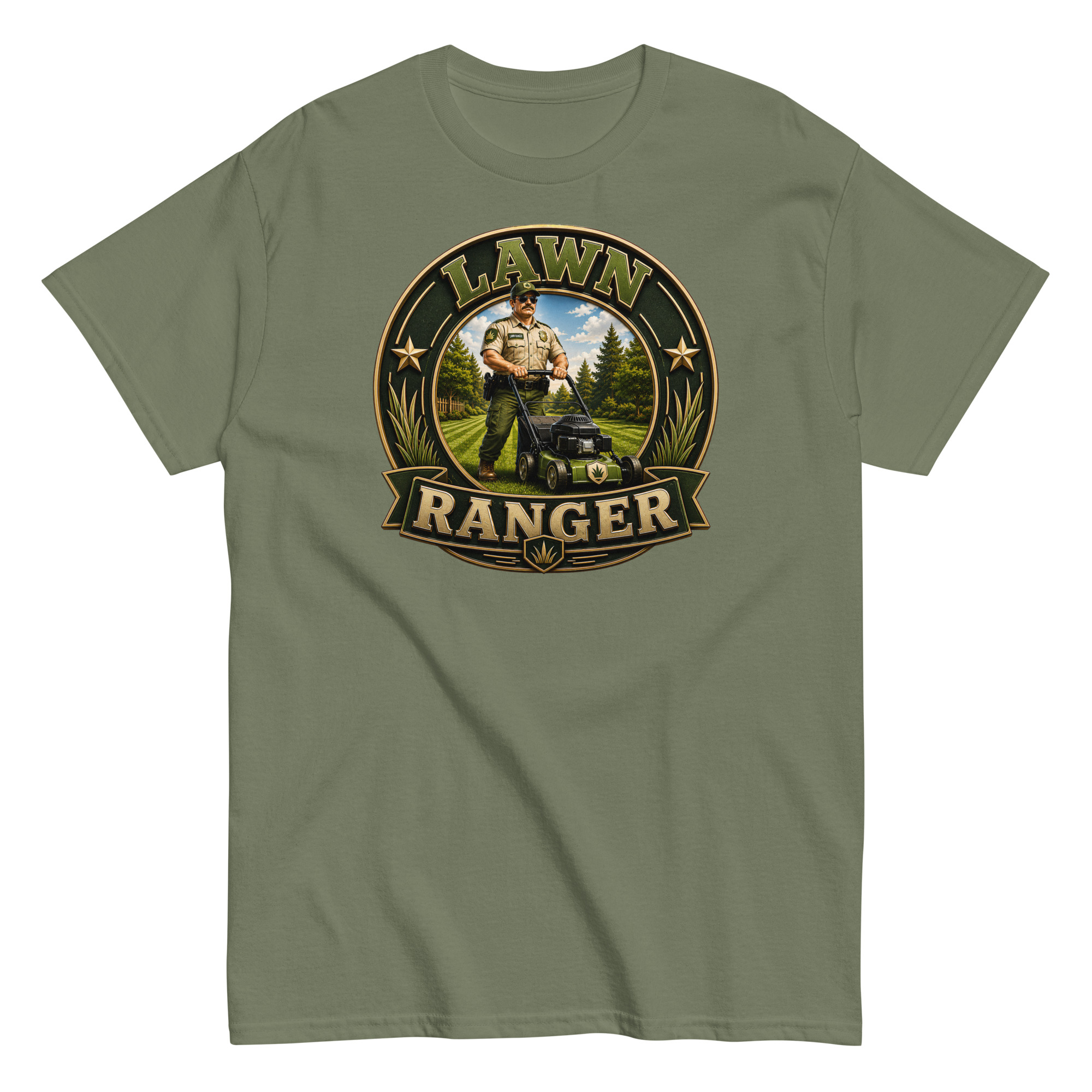 Lawn Ranger T-shirt – Dad Men’s Funny Lawn cutting T-shirt