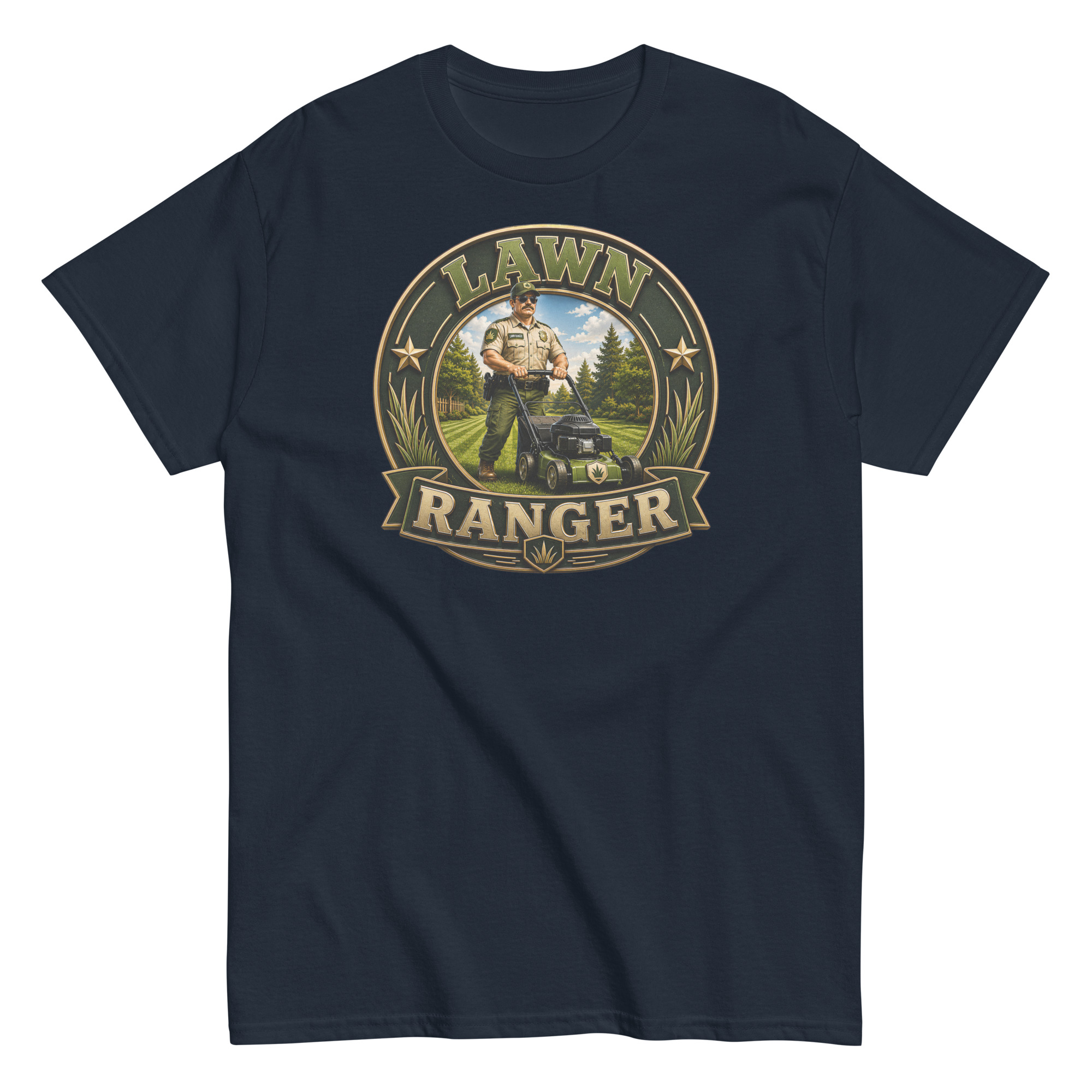 Lawn Ranger T-shirt – Dad Men’s Funny Lawn cutting T-shirt