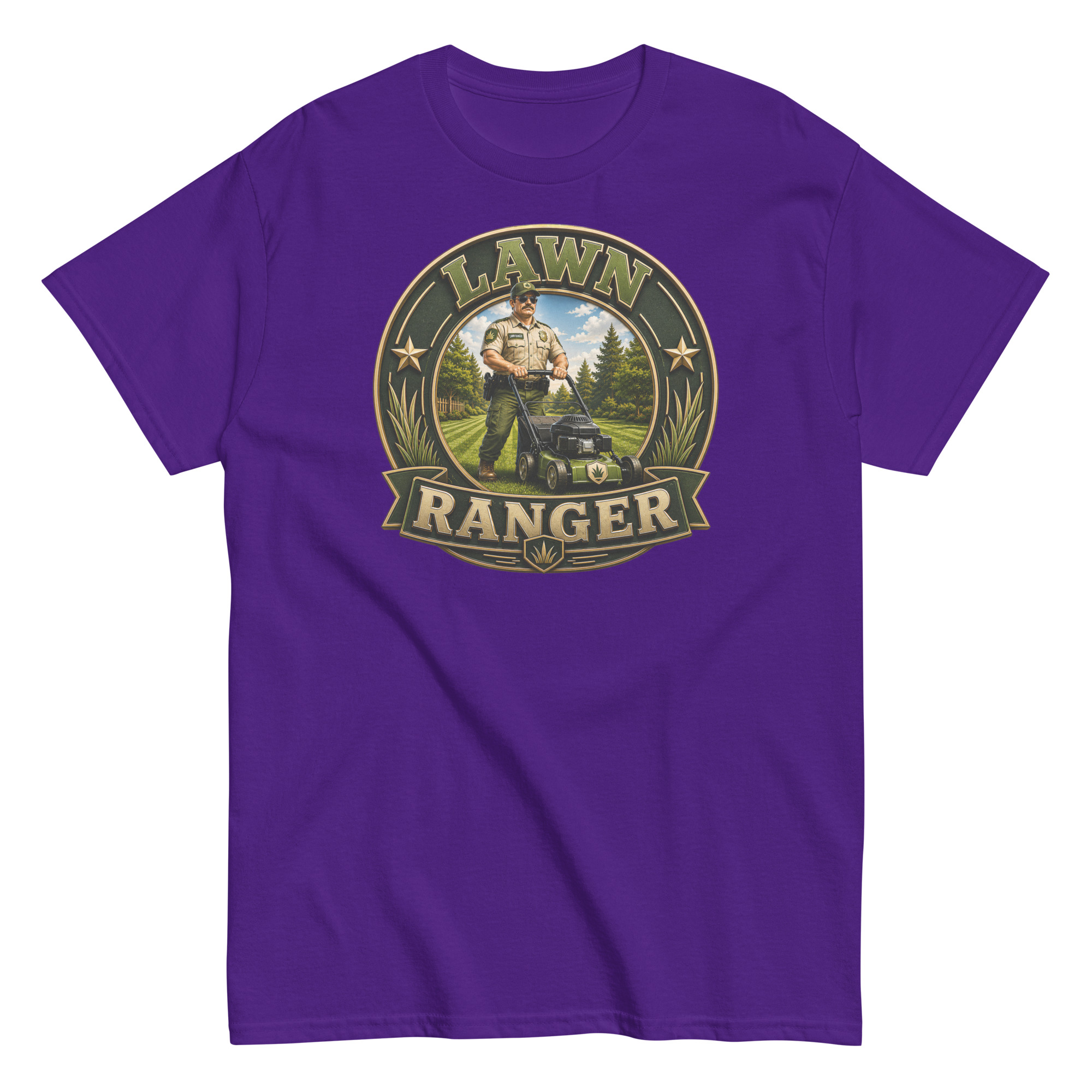 Lawn Ranger T-shirt – Dad Men’s Funny Lawn cutting T-shirt