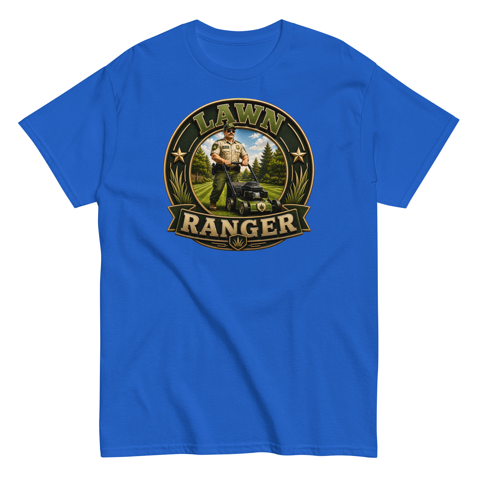 Lawn Ranger T-shirt – Dad Men’s Funny Lawn cutting T-shirt
