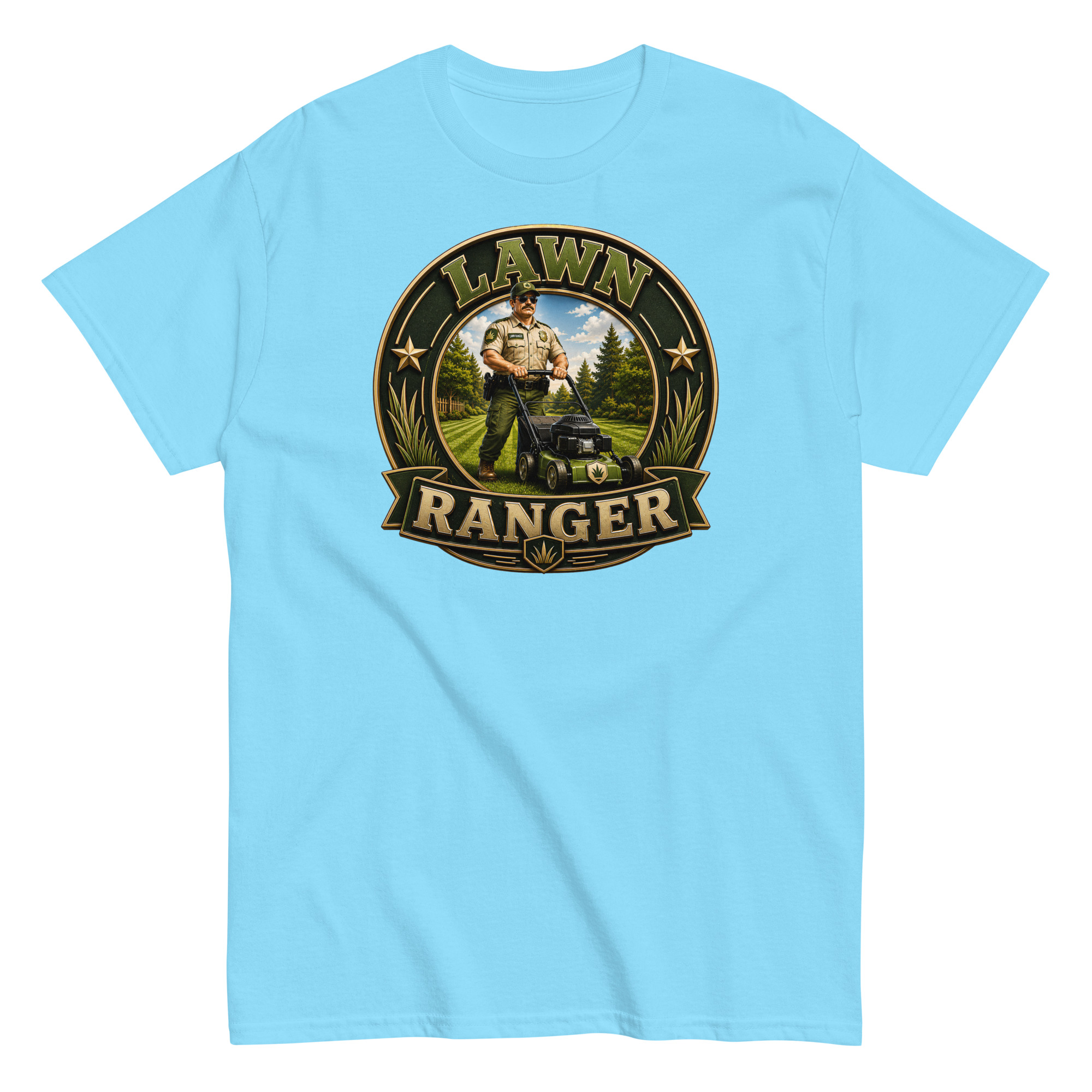 Lawn Ranger T-shirt – Dad Men’s Funny Lawn cutting T-shirt