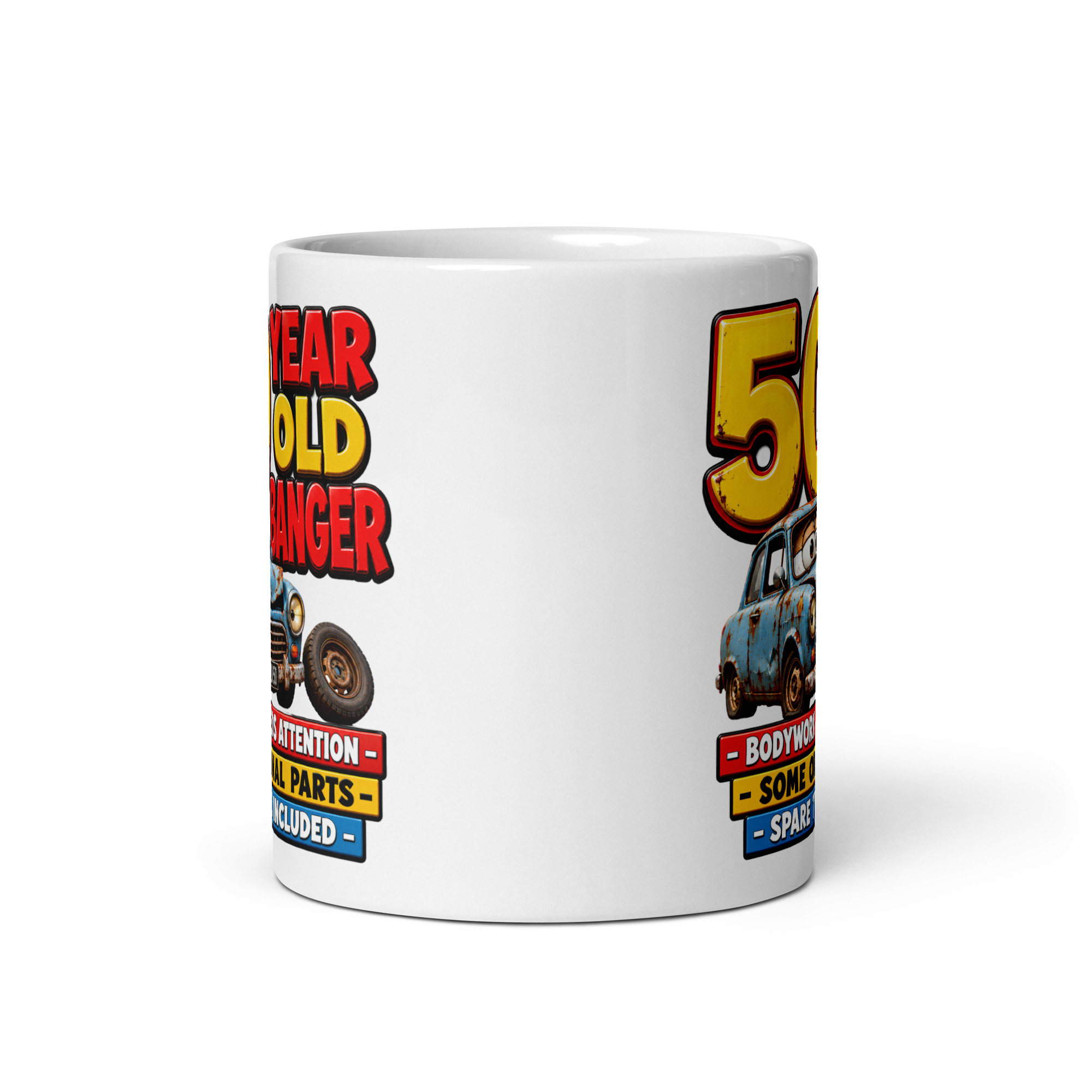 Funny 50th Birthday Mug 50 Year Old Banger Mugs