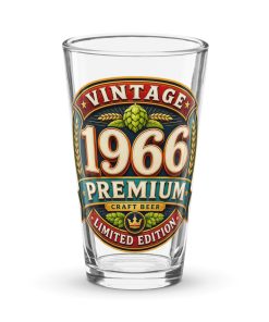 1966 Beer Glass Birthday Gift For Someone Born in 1966