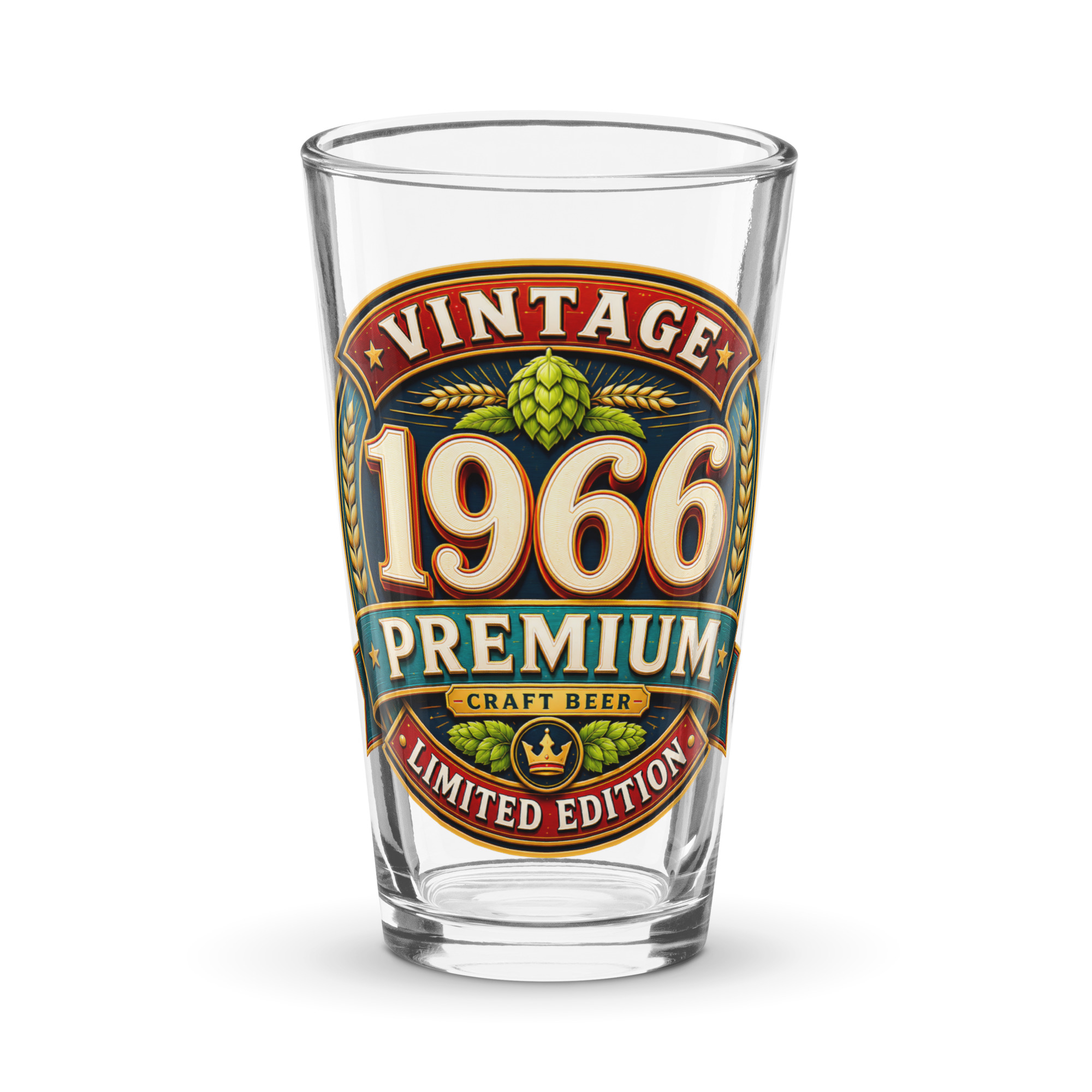 1966 Beer Glass Birthday Gift For Someone Born in 1966