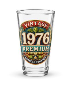 1976 Beer Glass Birthday Gift For Someone Born in 1976