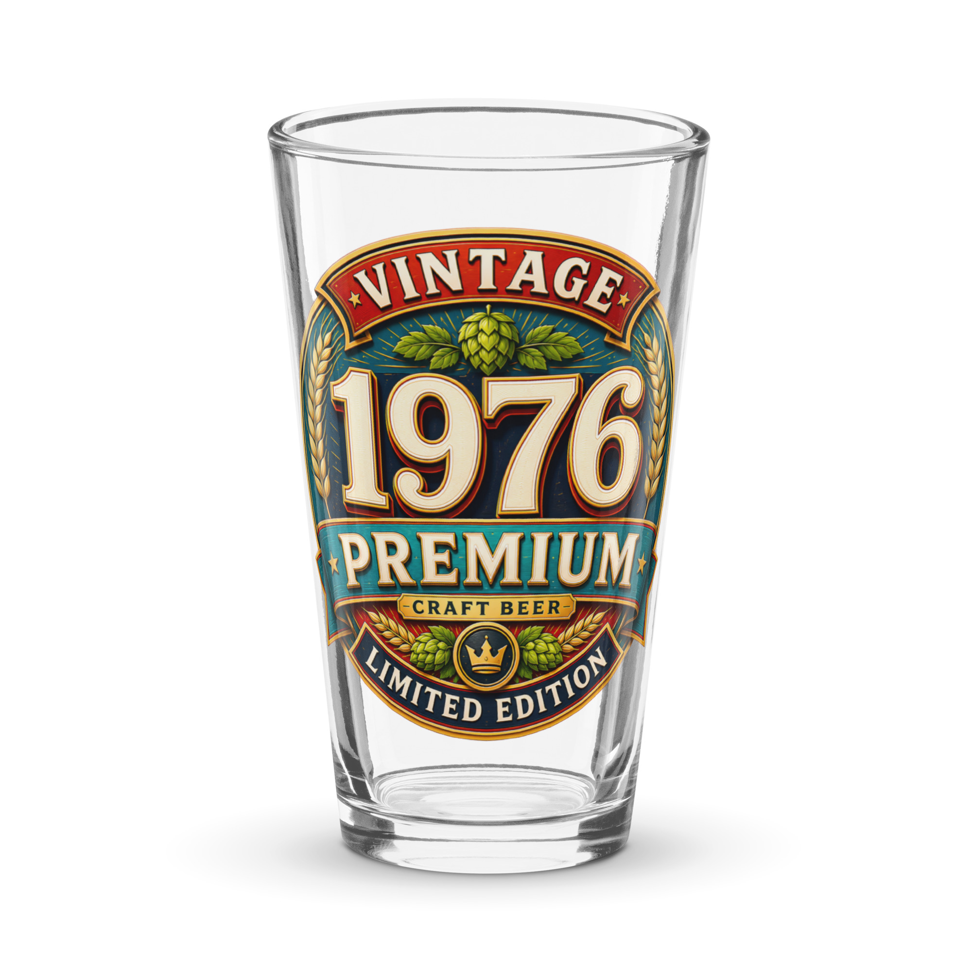 1976 Beer Glass Birthday Gift For Someone Born in 1976