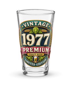 1977 Beer Glass Birthday Gift For Someone Born in 1977