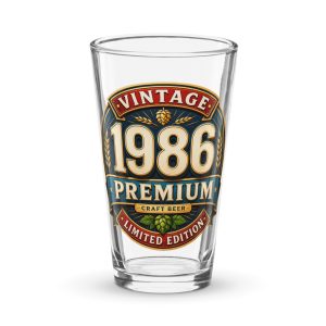 1986 Beer Glass Birthday Gift For Someone Born in 1986