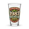1987 Beer Glass Gift For Someone Born in 1987