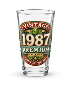 1987 Beer Glass Gift For Someone Born in 1987
