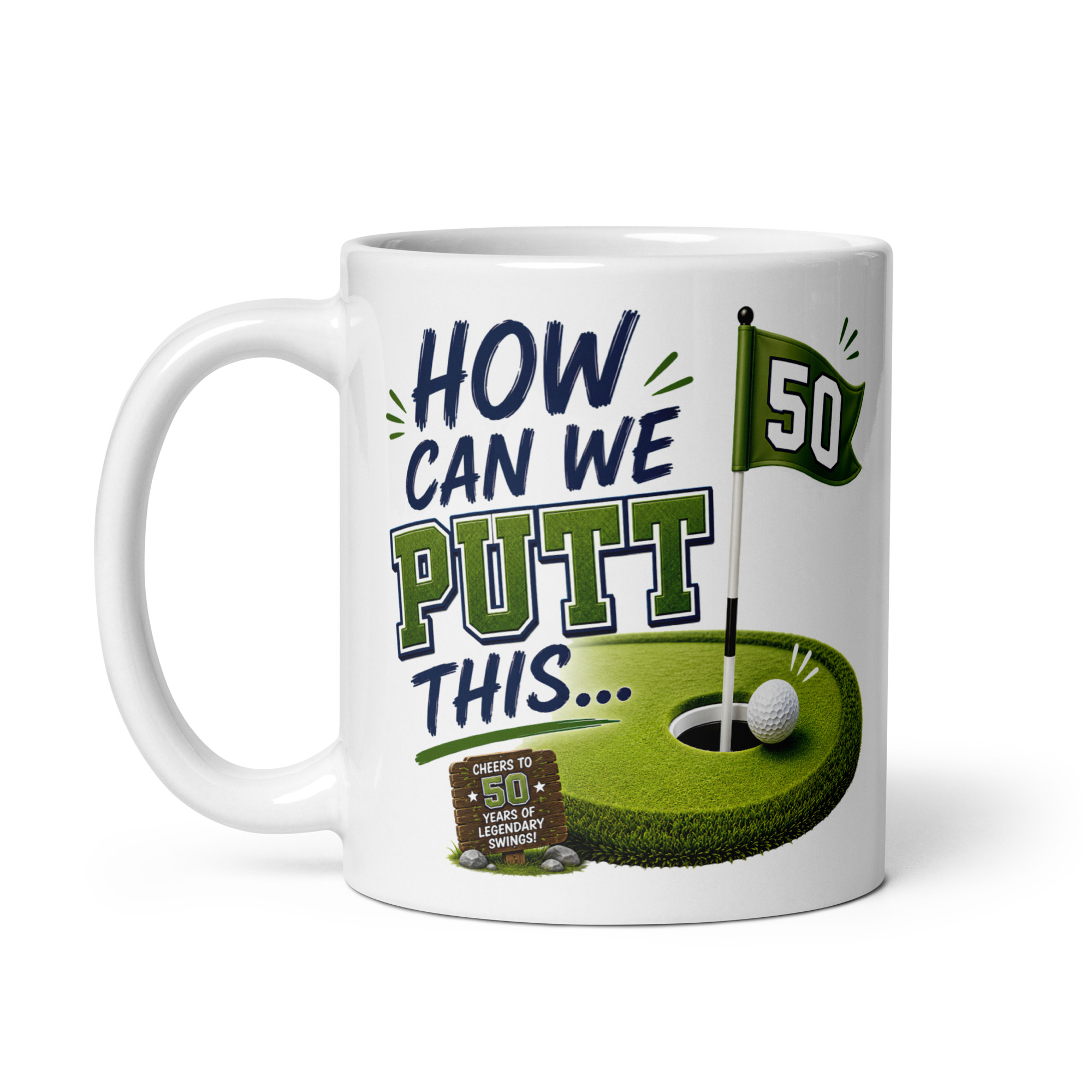 50th Birthday Golf Mug For Golfers