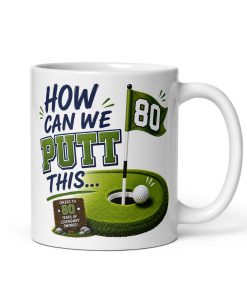 80th Birthday Golf Mug For Golfers