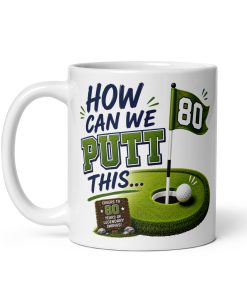 80th Birthday Golf Mug For Golfers
