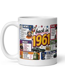 Back in 1961 Mug – Gift Mugs For Born in 1961 Nostalgia