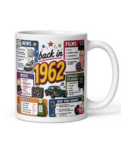 Back in 1962 Mug – Gift Mugs For Born in 1962 Nostalgia