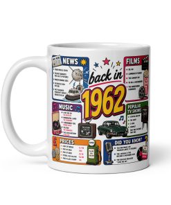 Back in 1962 Mug – Gift Mugs For Born in 1962 Nostalgia