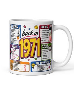 Back in 1971 Mug – Gift Mugs For Born in 1971 Nostalgia