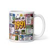Back in 1991 Mug – Gift Mugs For Born in 1991 Nostalgia